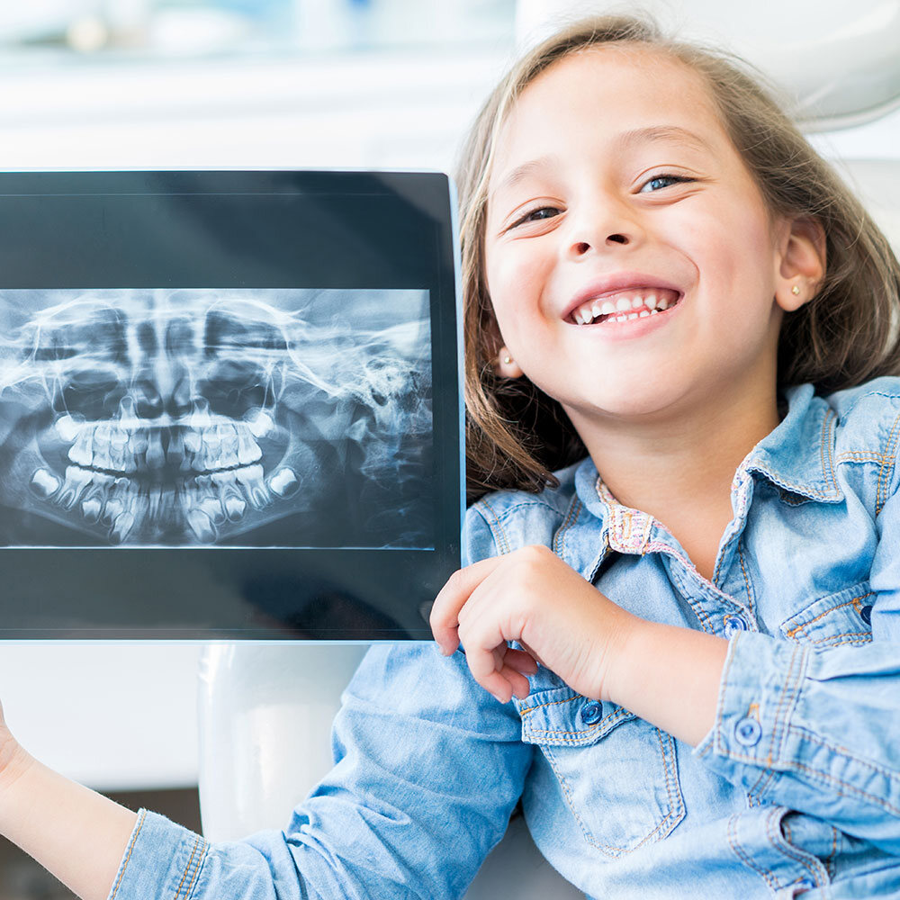Digital dental X-ray for children